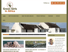 Tablet Screenshot of greengirlsinafrica.com